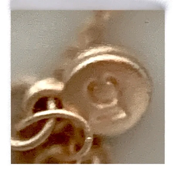 Signed LC Lauren Conrad Gold Plated Moon & Stars Pendant Necklace - Picture 5 of 6